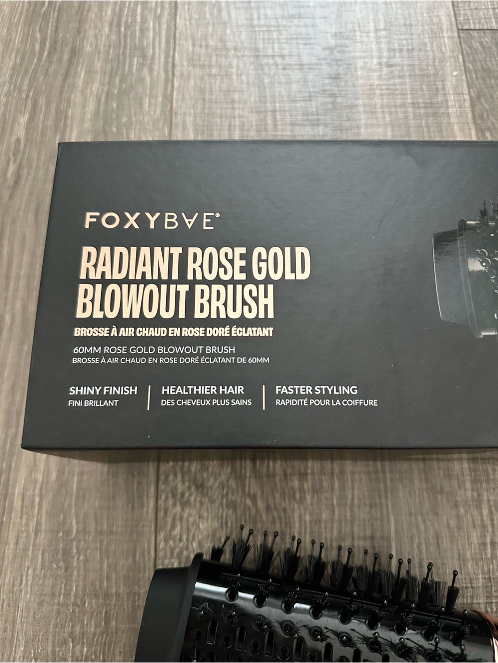 Foxybae Radiant Rose Gold Blowout Brush NEW - Picture 3 of 4